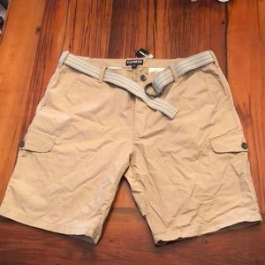 Express, tan shorts, size 38